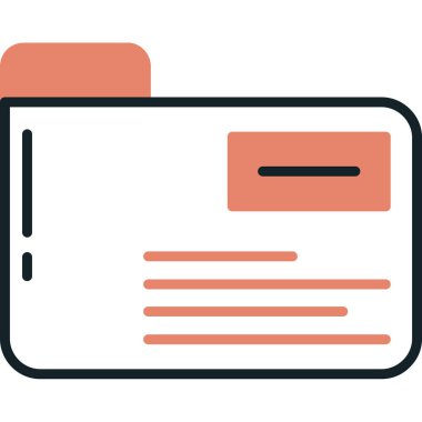 Kart simgesi, vektör illüstrasyonu