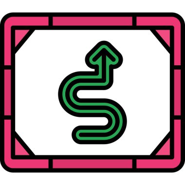 Çizgi film simgesinin vektör çizimi