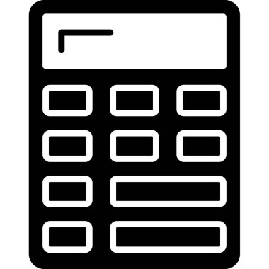 hesaplayıcı hesap makinesi hesap makinesi simgesi dış hat biçiminde