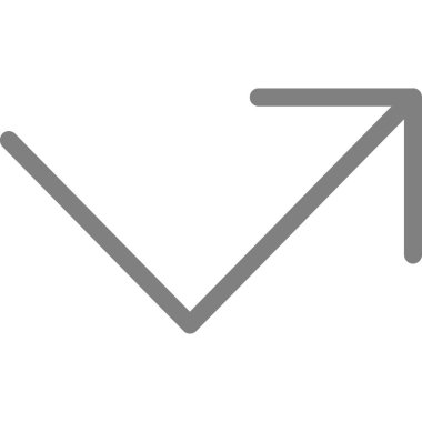 ok yönü simgesi ana hat biçiminde