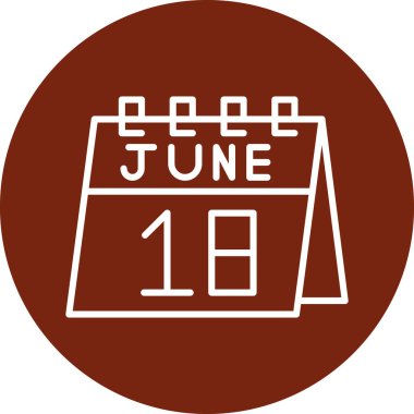 Tek bir günlük takvimde 18 Haziran tarihi