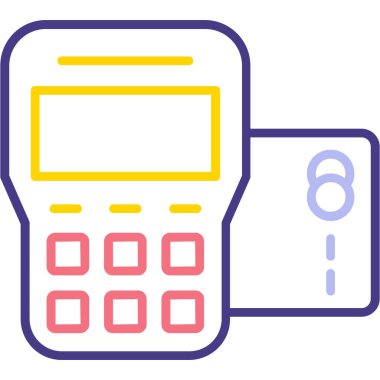 Kredi kartı ikonu vektör illüstrasyonu