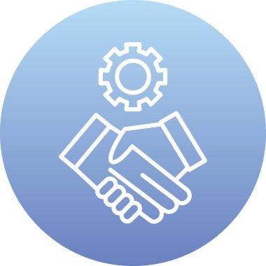 İş tokalaşması. vektör illüstrasyonu