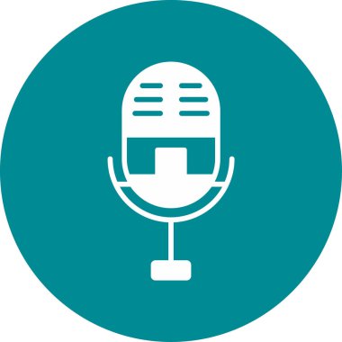 Bir mikrofonun vektör çizimi