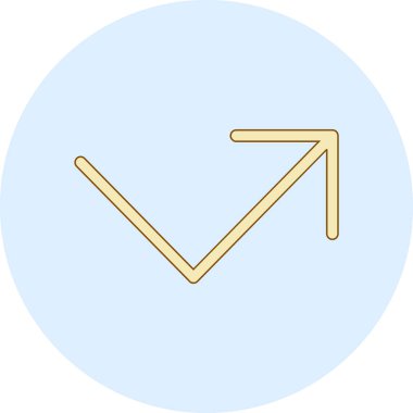 ok simgesi vektör illüstrasyonu