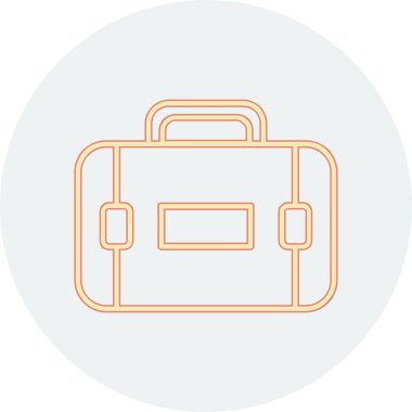 Çanta. Web simgesi basit illüstrasyon