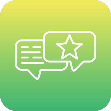 vektör Sohbeti düz simgesi