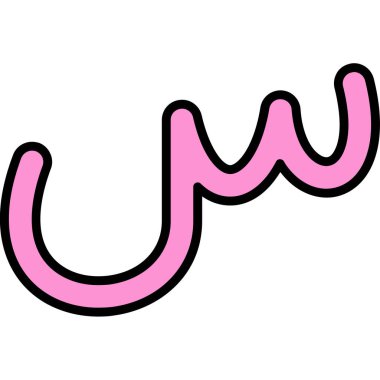 çizgi film doodle harf u