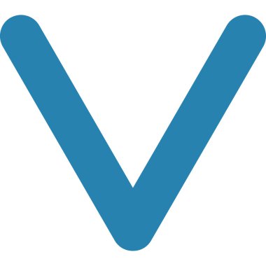 aşağı ok aşağı düz vektör sembolü