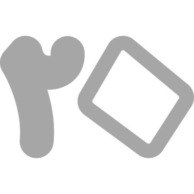 Yiyecek ve içecek vektör simgesi. biçim düz sembol, gri arkaplan, yuvarlak açılar.