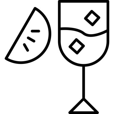 alkol kokteyli ikonu