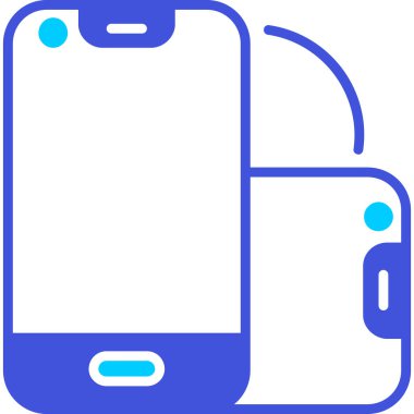 Akıllı telefon. Web simgesi basit illüstrasyon