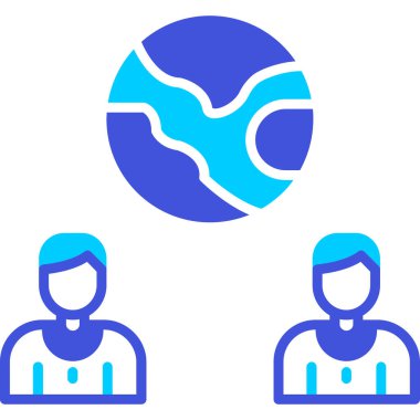 Bir kadın ve erkeğin vektör çizimi