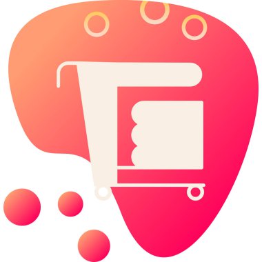 Alışveriş Sepeti simgesini, basit vektör çizim