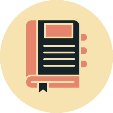 kitap simgesi vektör illüstrasyonu