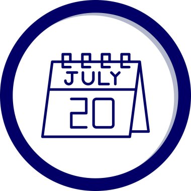 Bir takvim simgesinin illüstrasyonu