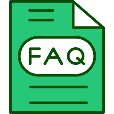 Faq 'ı, soruları ve cevapları, soruları ve cevapları gösteren kağıt üzerinde metin