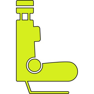 Mikroskop simgesi. Mikroskop sembolü. Bilim ve sağlık teması. vektör izole çizimi