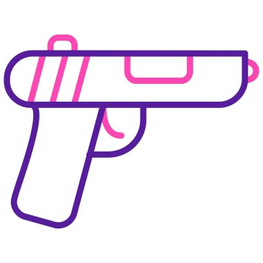 Silah. Web simgesi basit illüstrasyon