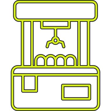 Yeşil bir simgenin vektör illüstrasyonu