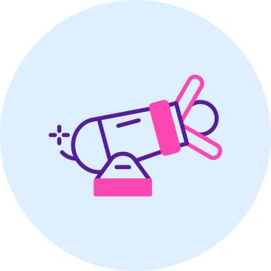 Fırça simgesi vektör illüstrasyonunu boya