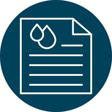 Belge simgesi satırının vektör illüstrasyonu