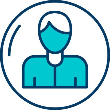 man simgesi vektör illüstrasyonu