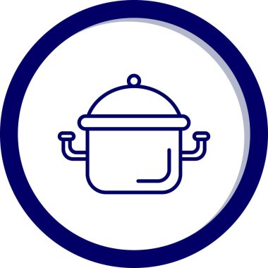 Tencere simgesinin vektör illüstrasyonu