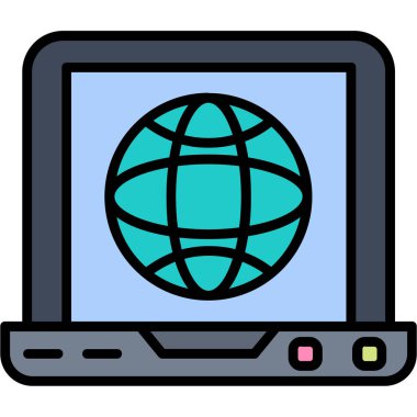 küresel ağ. Basit resimleme