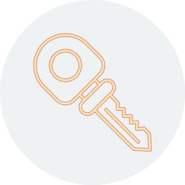 Anahtar simgesi vektör illüstrasyonu