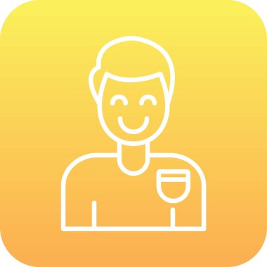 Modern simgenin vektör illüstrasyonu