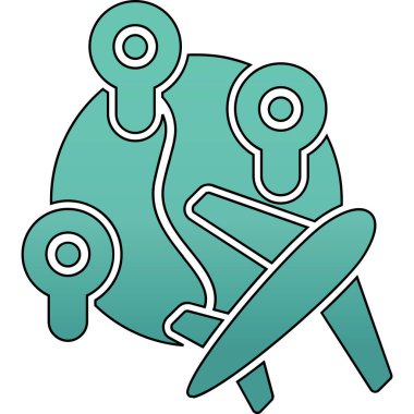 Seo ve teknoloji işaretinin vektör çizimi. Stok için seo ve teknoloji vektör simgesi koleksiyonu.