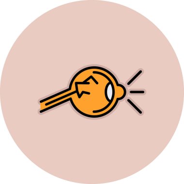 Anahtar simgesi vektör illüstrasyonu