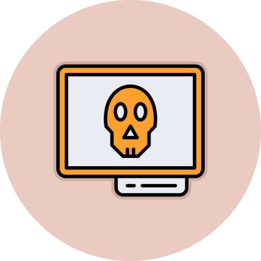 Kurukafa simgesi vektör illüstrasyonu