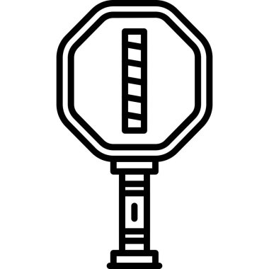 Yol trafik ikonu. vektör illüstrasyonu