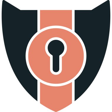 kalkan vektör simgesi modern basit illüstrasyon