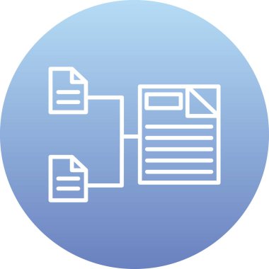 Belge simgesinin vektör illüstrasyonu