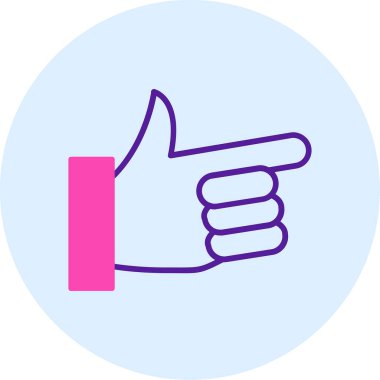 başparmak yukarı simgesi, vektör illüstrasyonu