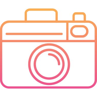 Kamera. Web simgesi basit illüstrasyon