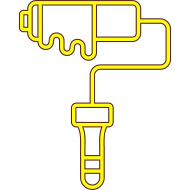 Çizgi film fırçasının vektör çizimi