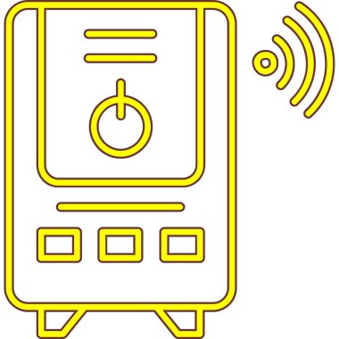 Cep telefonu simgesi, vektör illüstrasyonu