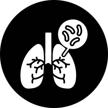 Lung Simge Vektör İllüstrasyonu