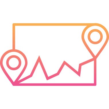 konum haritası vektör illüstrasyonu