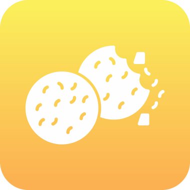 Soyut arkaplanda izole edilmiş ekmek simgesi