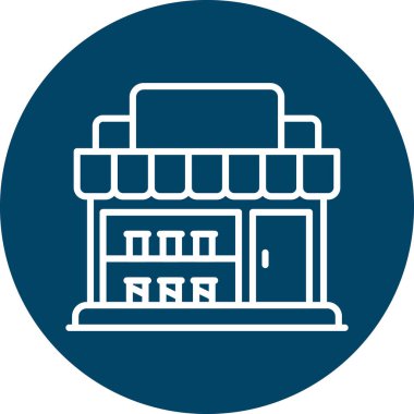 Bina. Web simgesi basit illüstrasyon