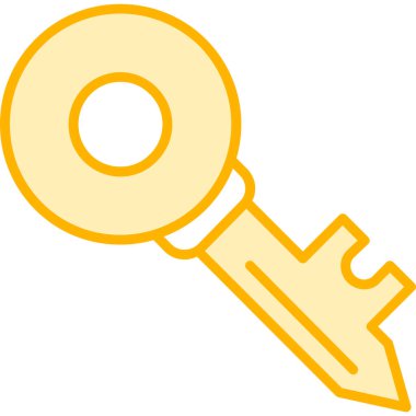 Anahtar. Web simgesi basit illüstrasyon