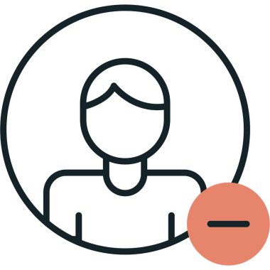 kullanıcı. Web simgesi basit illüstrasyon