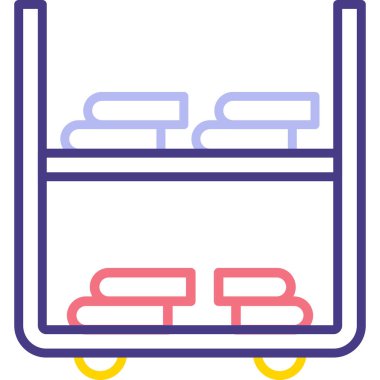 Mobilya simgesinin vektör illüstrasyonu