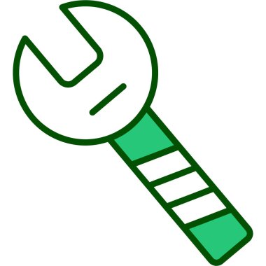 Wrench kutsal kişilerin resmi, vektör çizim