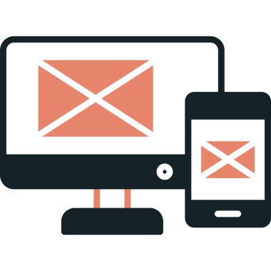 ileti ikonu vektör illüstrasyonu